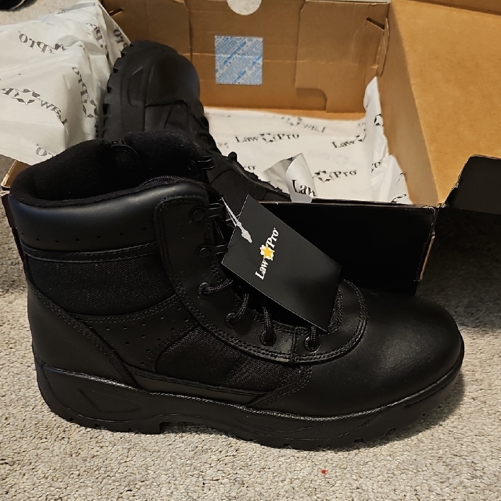 LawPro Black Tactical Boots